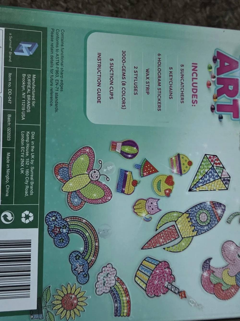 Gem Art Diamond Painting Kit for Kids - Multicolor
